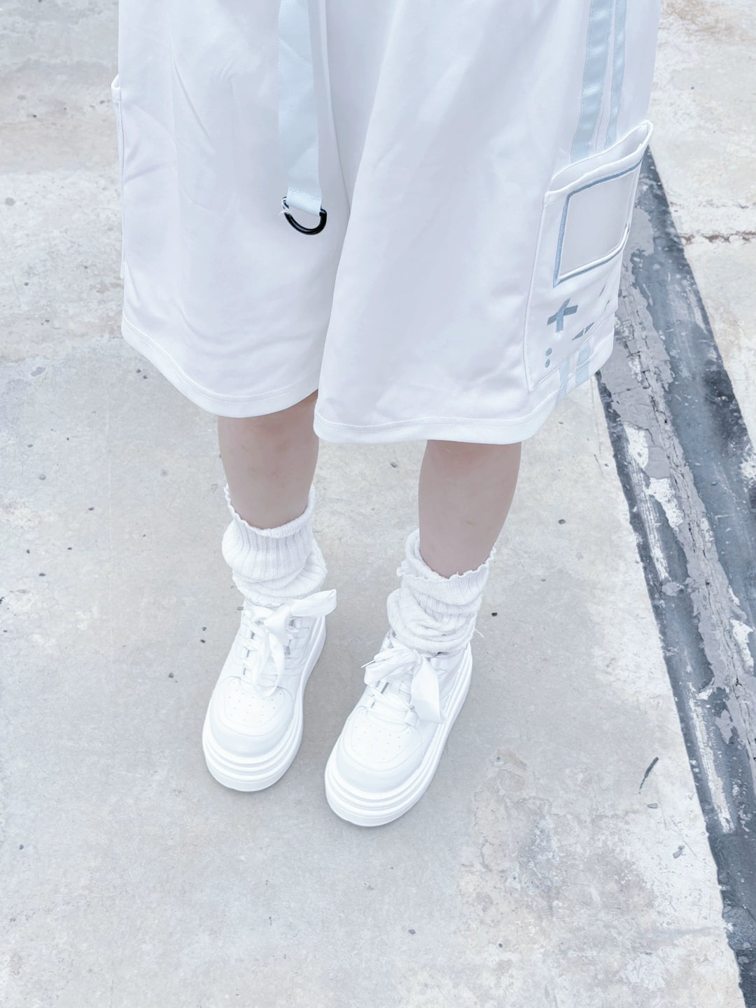 Jirai Kei Platform Shoes Round-toe Sneaker Shoes 40090:678450