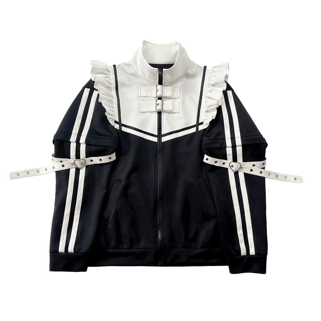 Tenshi Kaiwai Shorts Set Gray Black Jacket With Wings (F L M) 35728:502636