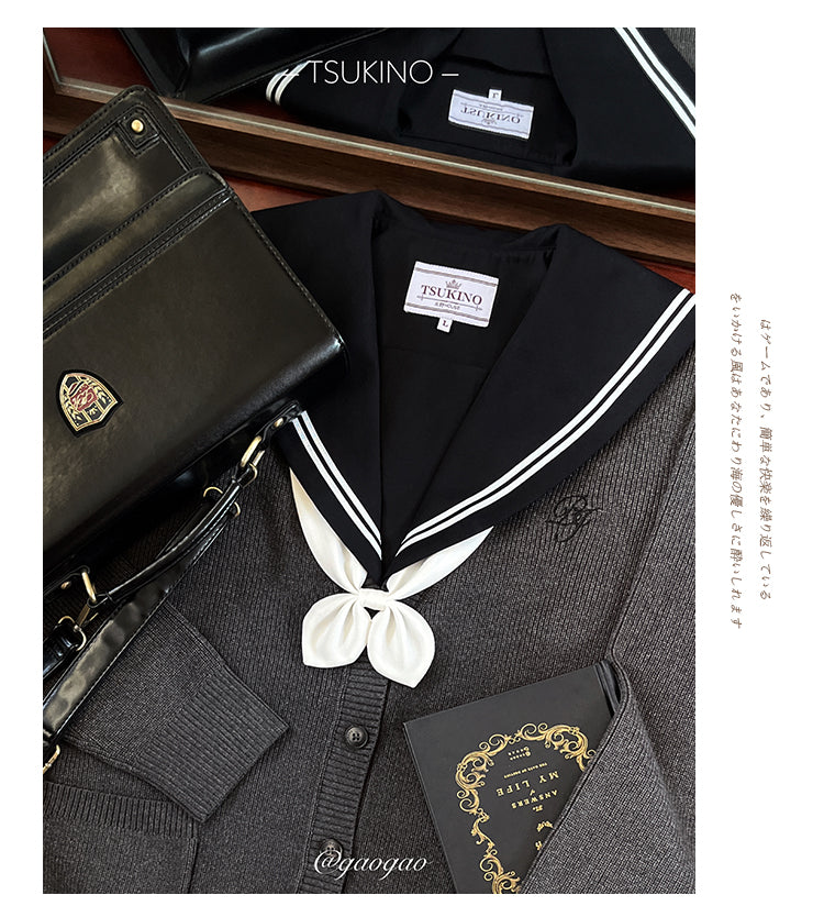 JK Uniform V-Neck Cardigan for Kansai-Collar Style Multicolor 42668:748721