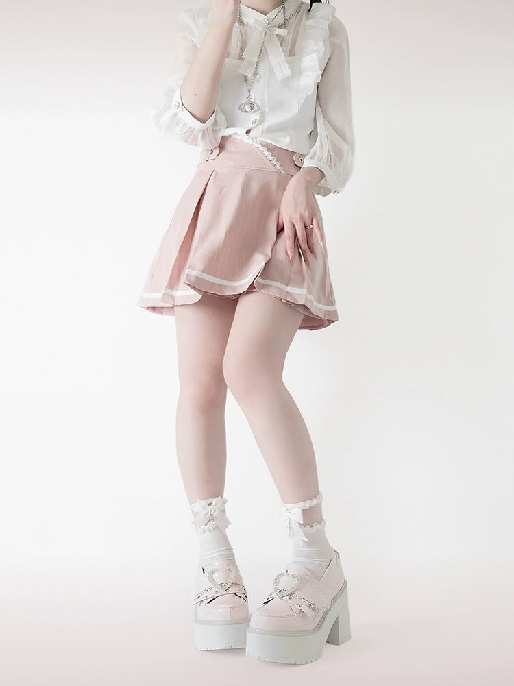 Jirai Kei Platform Shoes Ryousangata High Heels Loafer Shoes 40098:655900