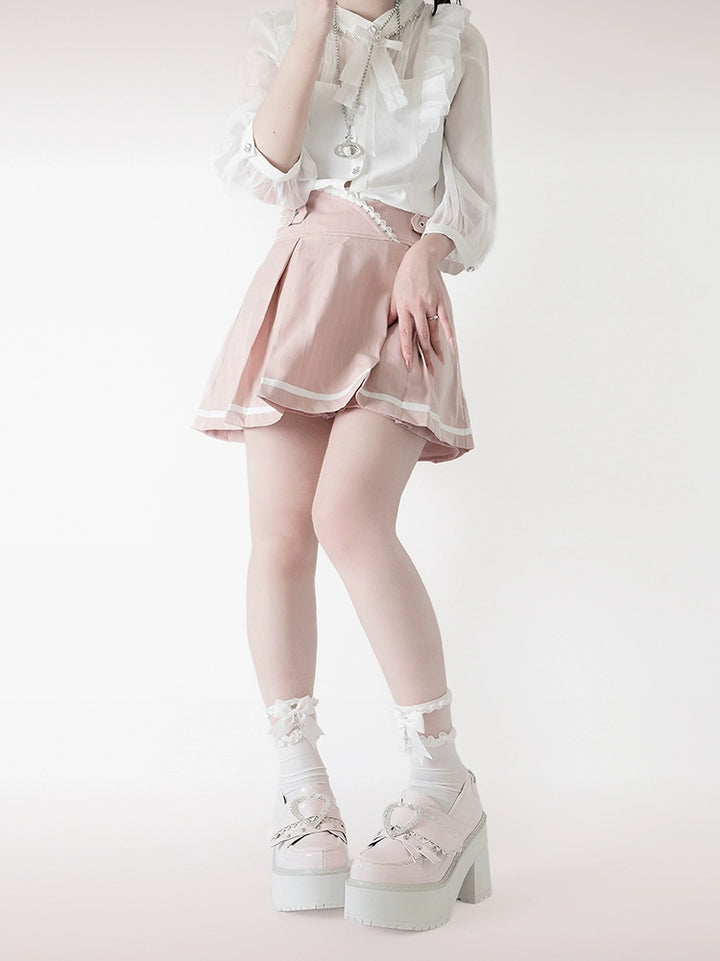 Jirai Kei Platform Shoes Ryousangata High Heels Loafer Shoes 40098:655900