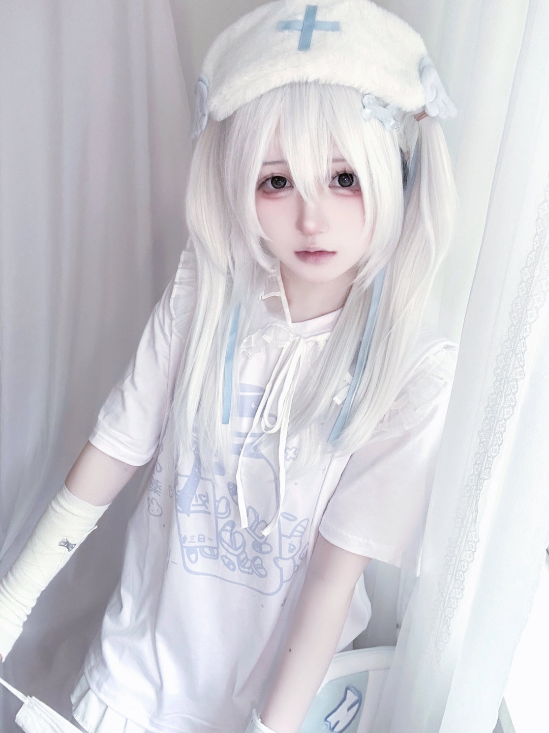 Jirai Kei T-shirt Tenshi Kawaii Short Sleeve T-shirt 35734:503156