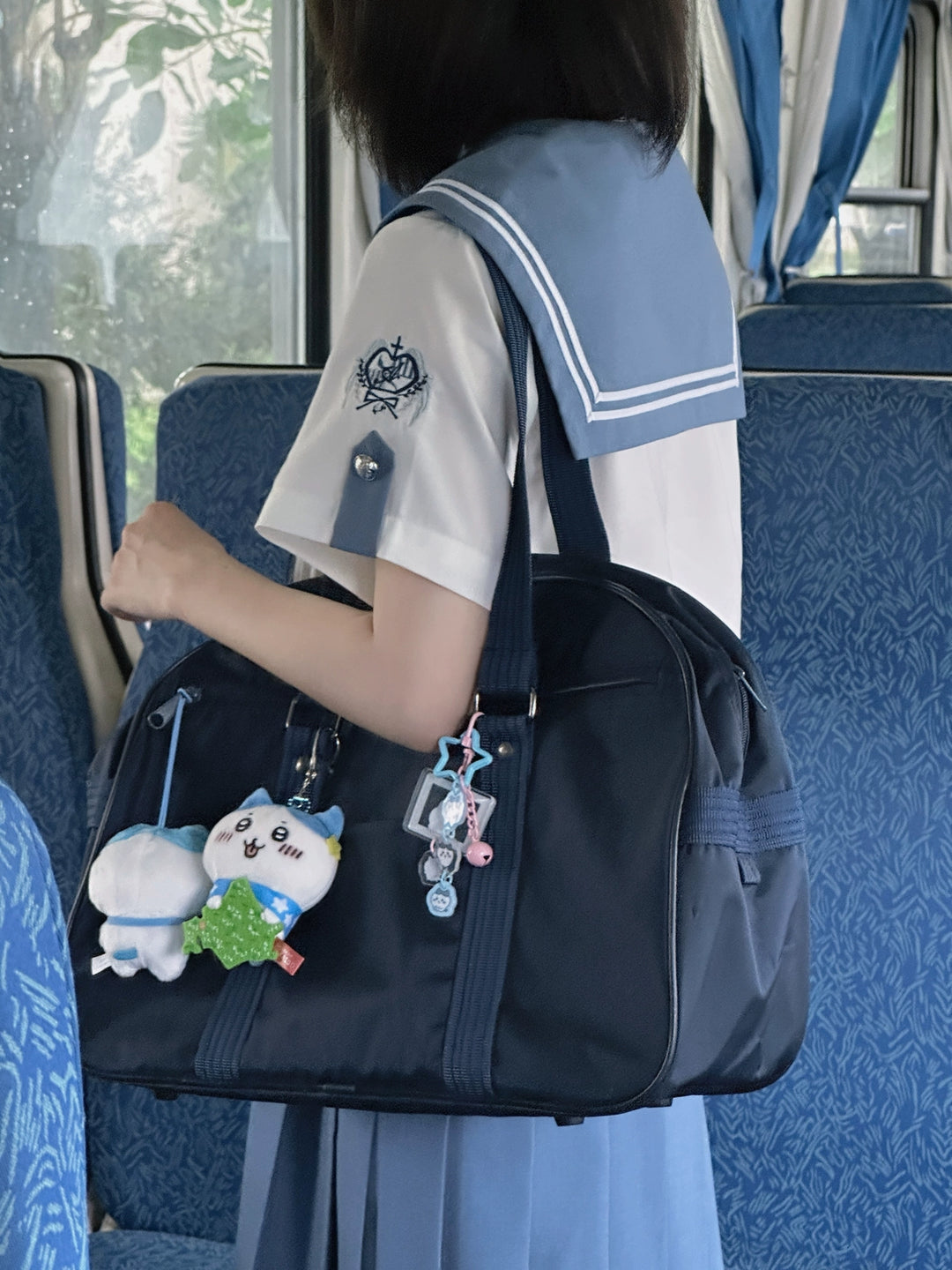 Summer JK Uniform Set, Sailor Collar Blouse, Pleated Skirt 43329:774752