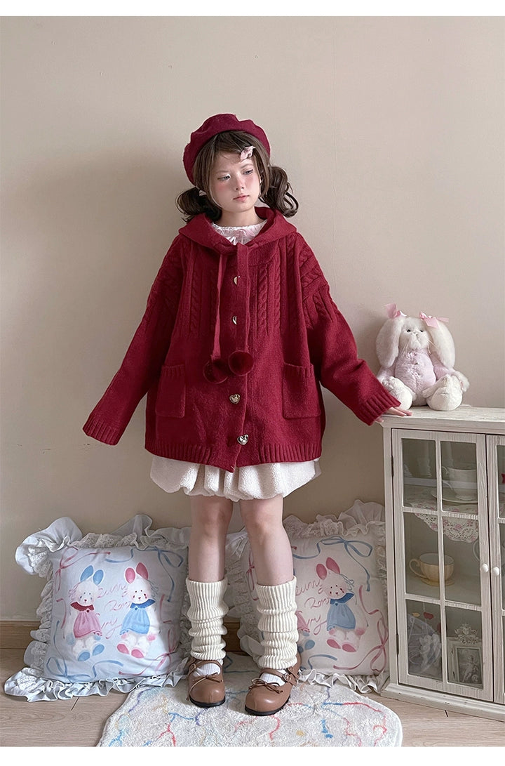 Kawaii Oversized Cardigan Sweater Coat Multicolor 22652:345642