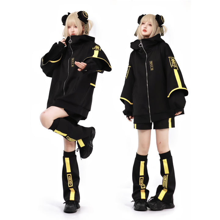 Phosphorescent Jirai Kei Sports Jacket With Shorts/Pants 29698:358470