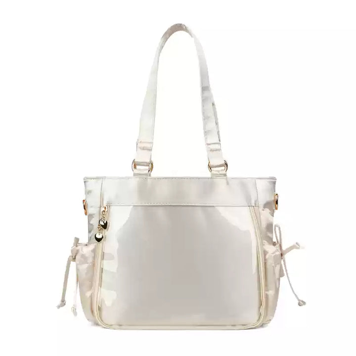 Large Capacity Ita Bag Satin Shoulder Bag Commute Tote Bag 41162:699720
