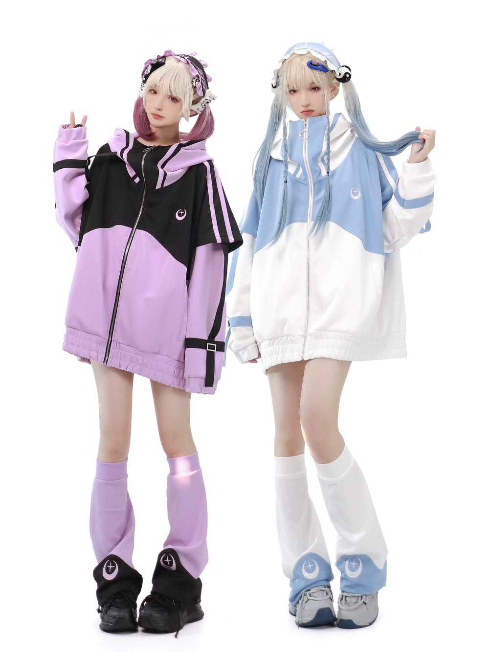 Tenshi Kaiwai Coat Loose-fitting Sports Set 29162:357198