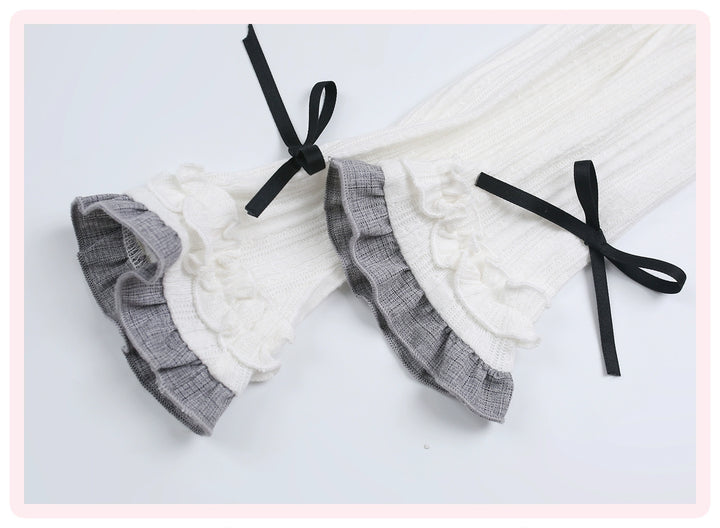 Kawaii Outfit Set, Knit Top, Suspender Skirt and Cape 44083:796602