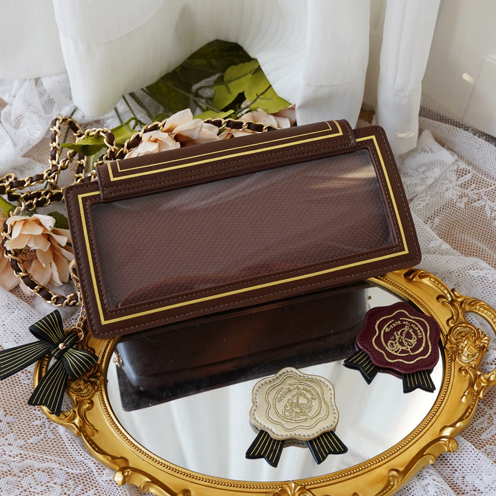 Kawaii Ita Bag Rose Envelope Shaped Crossbody Chain Itabag (Brown) 38030:581978