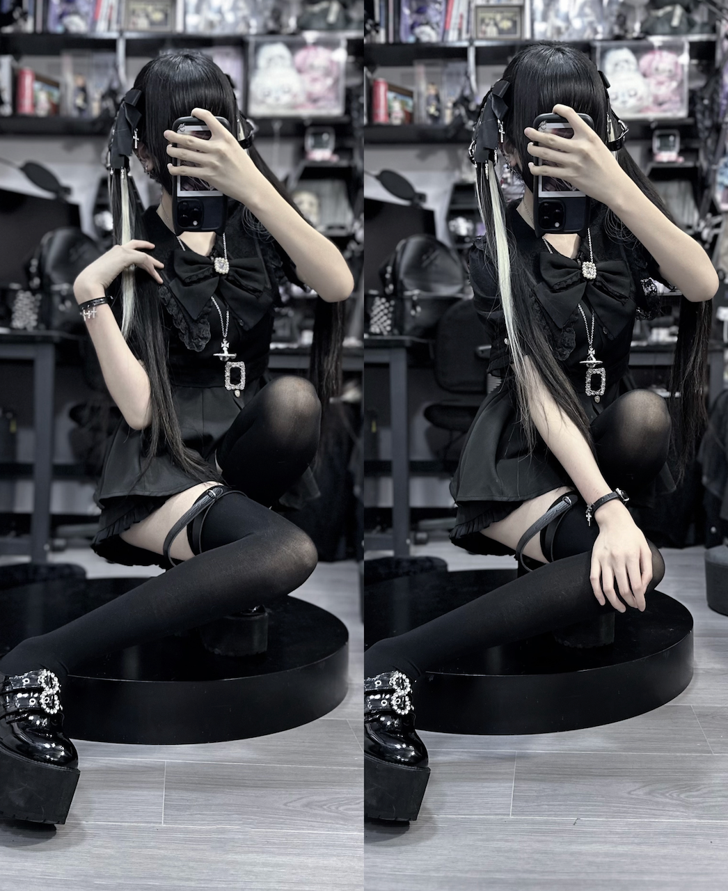 Jirai Kei Dress And Shorts Waist-cinching Set Up 37548:563460