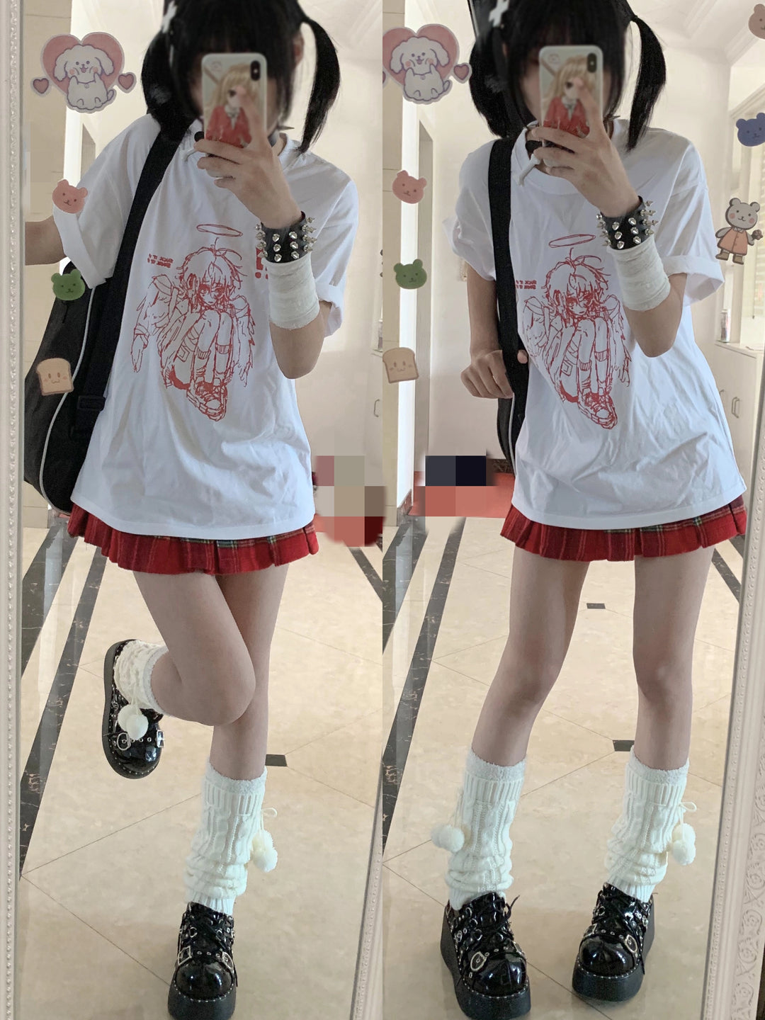 Tenshi Kaiwai T-Shirt, Crying Boy / Girl Print 29230:347332