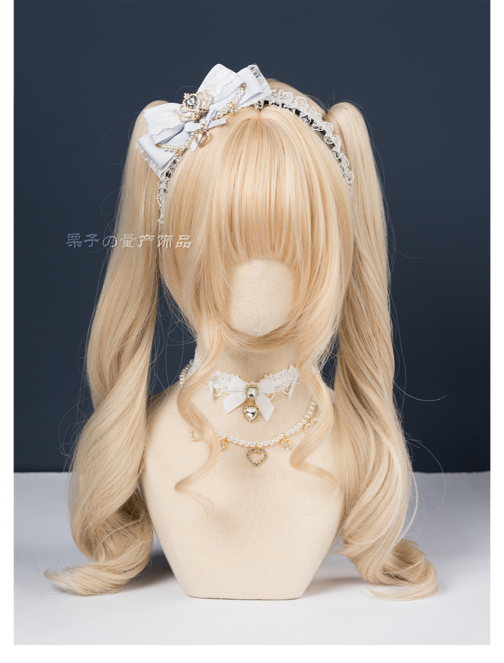 Ryousangata Bow Headband, Rhinestone Accents 44413:808194