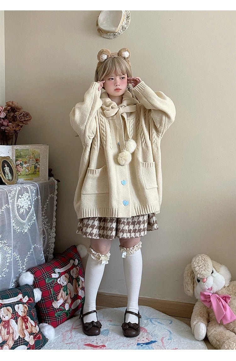 Kawaii Oversized Cardigan Sweater Coat Multicolor 22652:345588