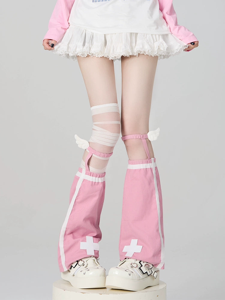 Tenshi Kaiwai Leg Warmers Leg Sleeves Knee Socks 38252:582392