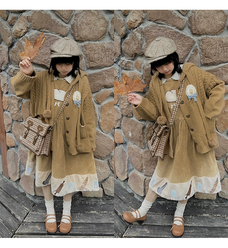 Kawaii Oversized Cardigan Sweater Coat Multicolor 22652:345804