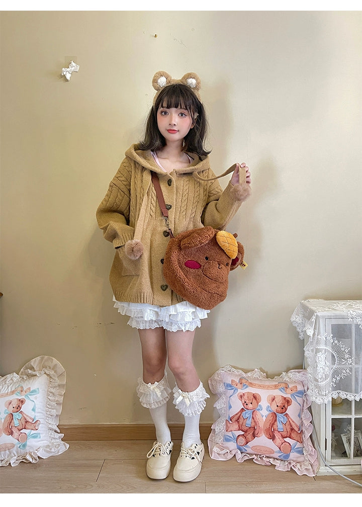 Kawaii Oversized Cardigan Sweater Coat Multicolor 22652:345690