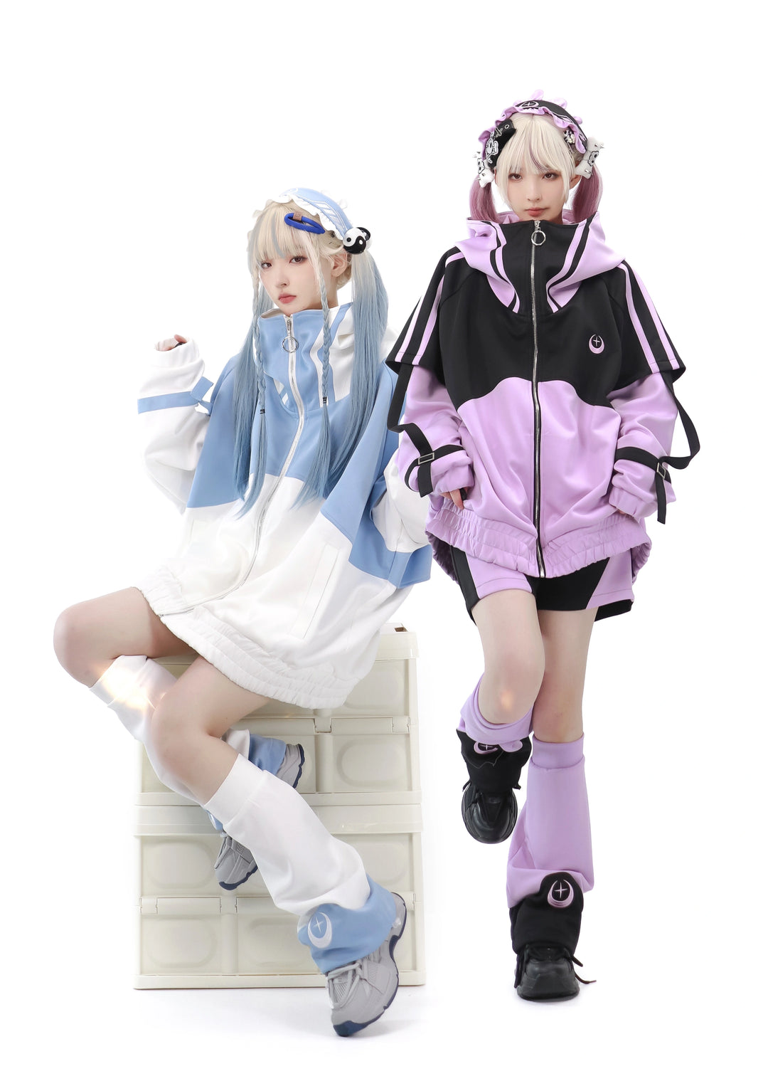 Tenshi Kaiwai Coat Loose-fitting Sports Set 29162:548156
