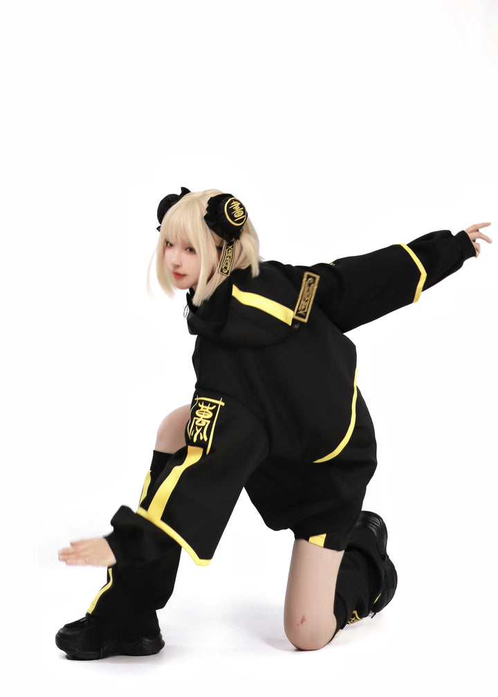 Phosphorescent Jirai Kei Sports Jacket With Shorts/Pants 29698:358460