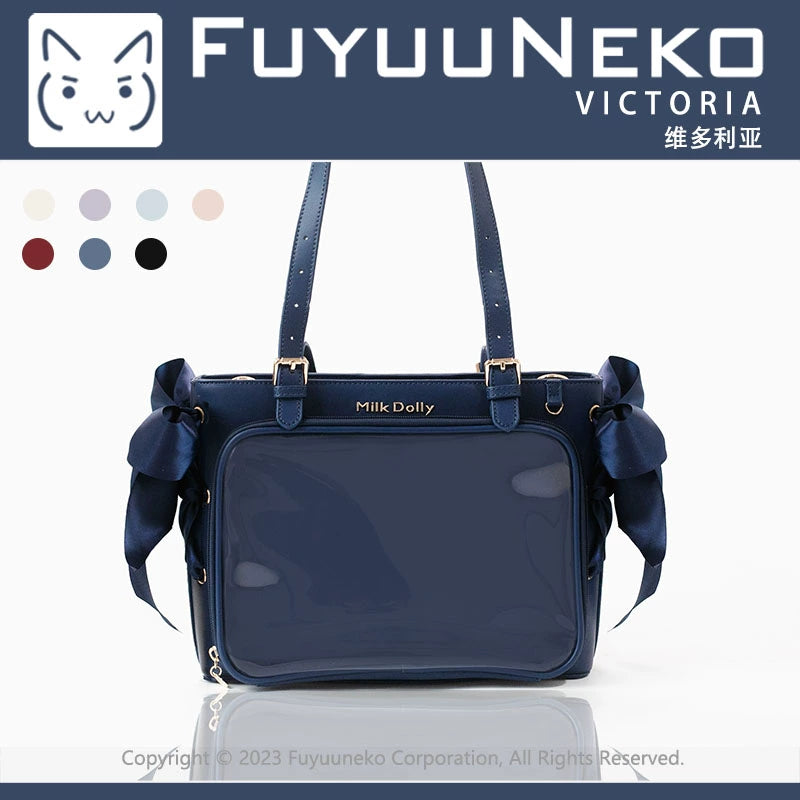 Large Capacity Ita Bag With Window Front & Detachable Ribbon Bow 43229:772416