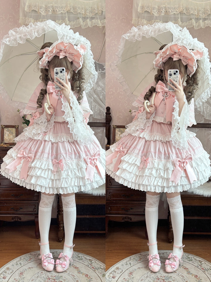 Princess Lolita Wedge Shoes with Open Heart Hollow Heel 42709:752878