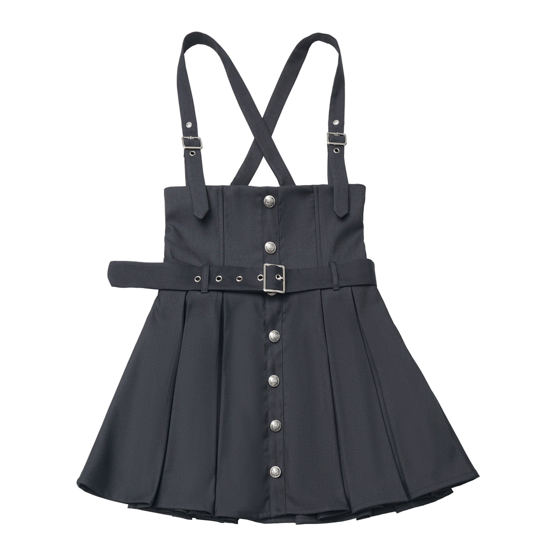JK Uniform Striped Blazer, Blouse and Pleated Skirt (L M S) 44171:800180