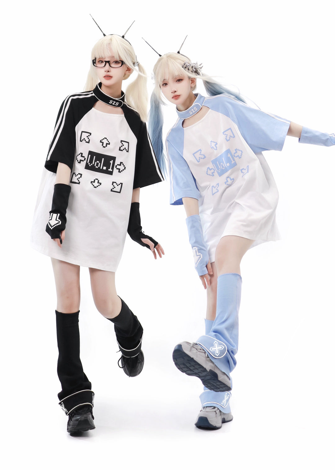 Tech Printed Tenshi Kaiwai T-Shirt & Shorts With Side Pocket 22478:336082