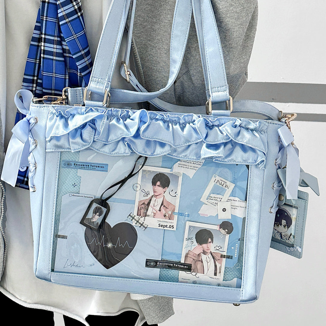 Large Capacity Satin Lolita Ita Bag Handle/Crossbody Strap 43100:765733