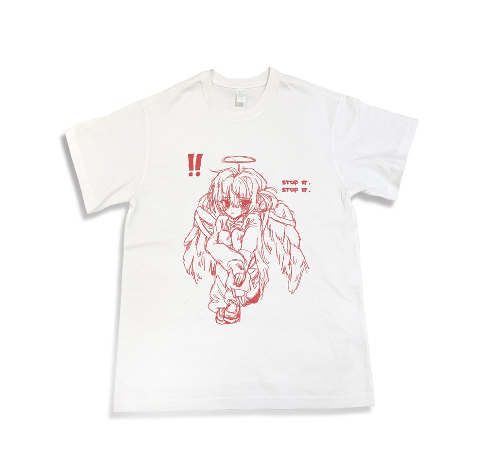 Tenshi Kaiwai T-Shirt, Crying Boy / Girl Print (2XL 3XL L M S XL) 29230:343176