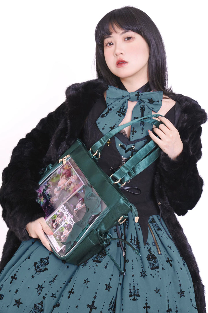 Large Capacity Ita Bag Satin Shoulder Bag Commute Tote Bag 41162:699708