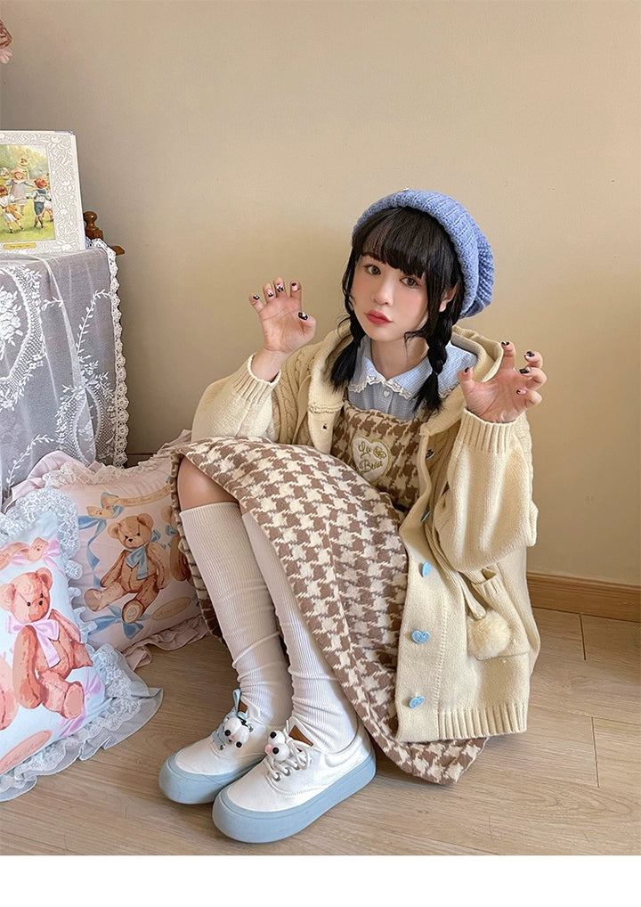 Kawaii Oversized Cardigan Sweater Coat Multicolor 22652:345694