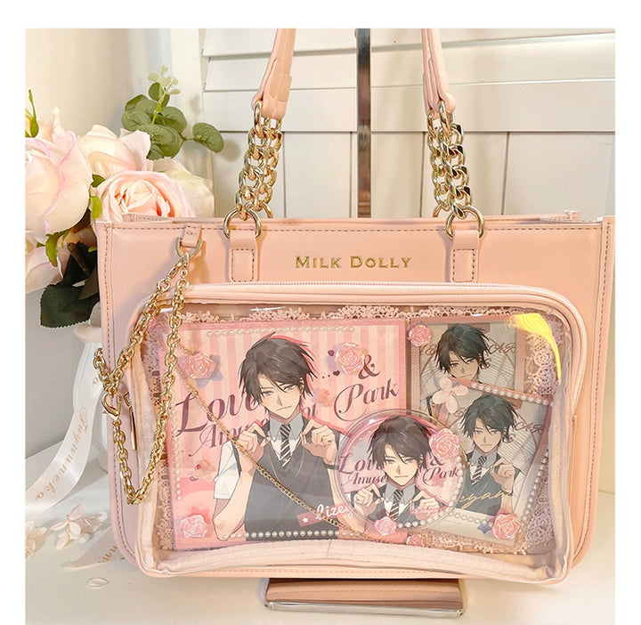 Large Capacity Ita Bag, Checkered Background 43233:779412