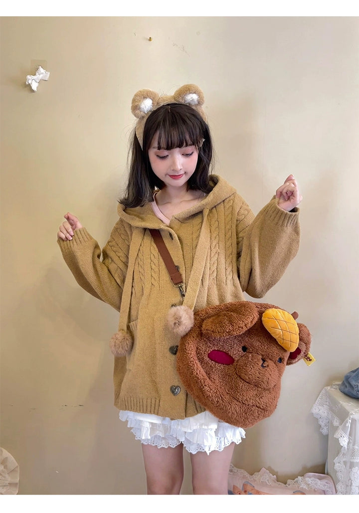 Kawaii Oversized Cardigan Sweater Coat Multicolor 22652:345730