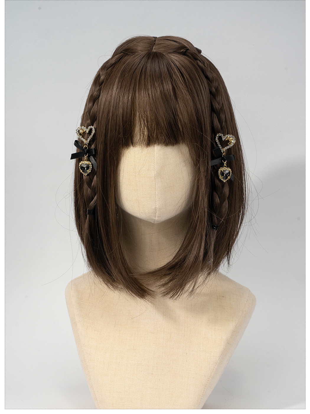 Jirai Kei Headdress Heart-shaped Rhinestone Hair Clip 35294:507910 35294:507910