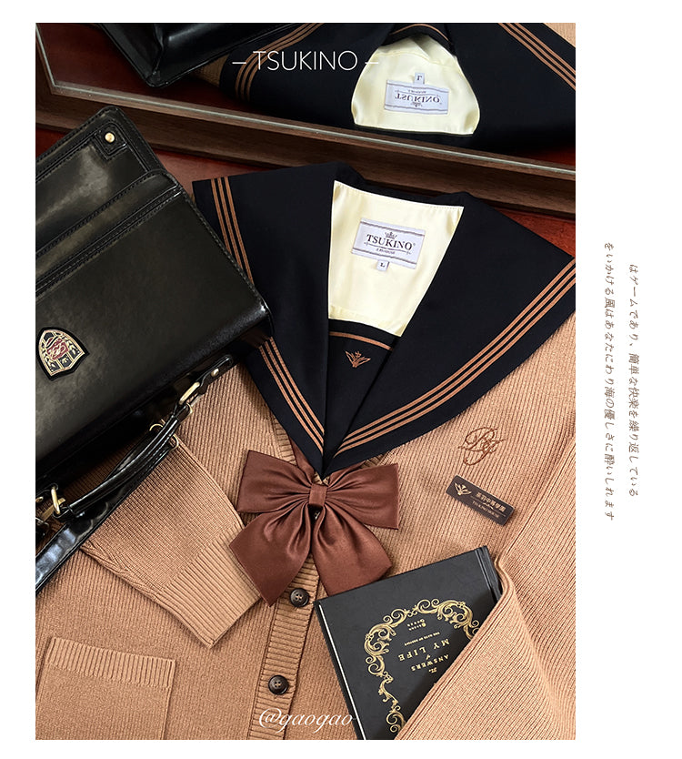 JK Uniform V-Neck Cardigan for Kansai-Collar Style Multicolor 42668:748682