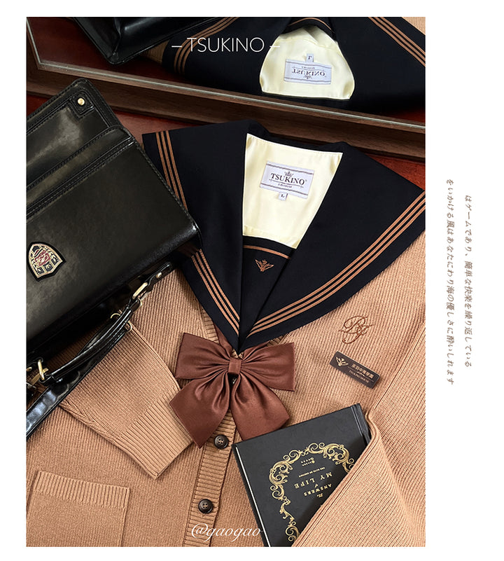 JK Uniform V-Neck Cardigan for Kansai-Collar Style Multicolor 42668:748682