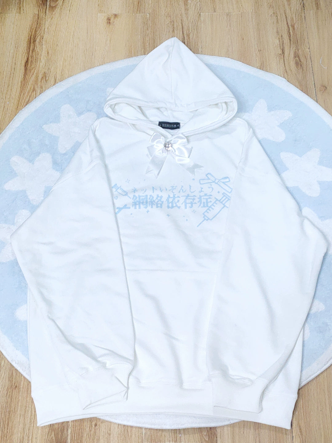 Jirai Kei Hoodie Tenshi Kaiwai Hoodie With Ribbon 32346:408748
