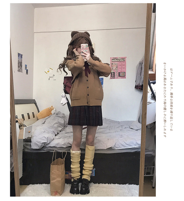JK Uniform V-Neck Cardigan for Kansai-Collar Style Multicolor 42668:748722