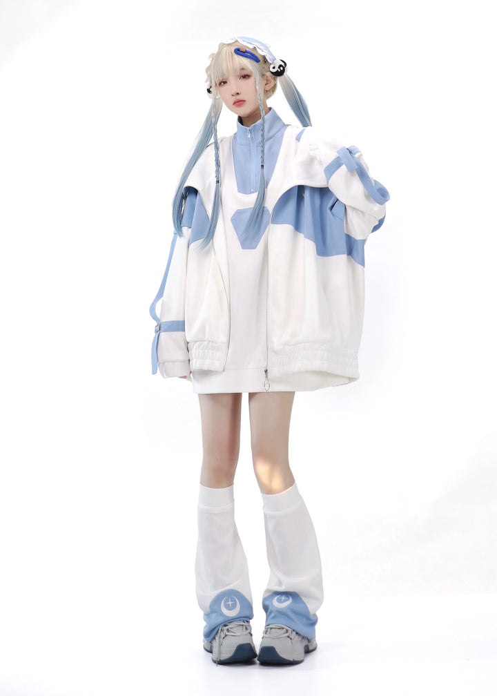 Tenshi Kaiwai Coat Loose-fitting Sports Set 29162:548148