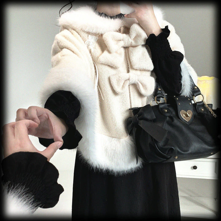 Sweet Bunny Ear Winter Cape, Polar Fleece Lining 44474:809696