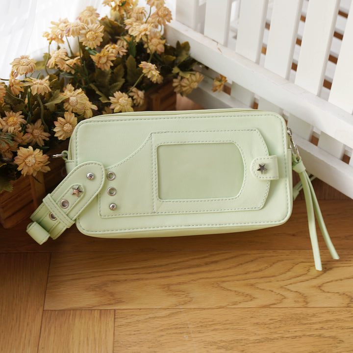 Gyaru Ita Bag Brick-like Crossbody Bag Motorcycle Handle Bag 41756:712968