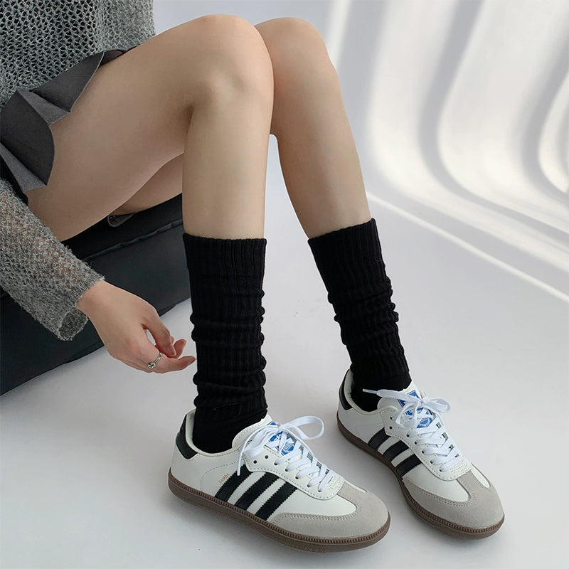 JK Knitted Mid-Calf Cotton Socks, Multiple Color 42336:736610