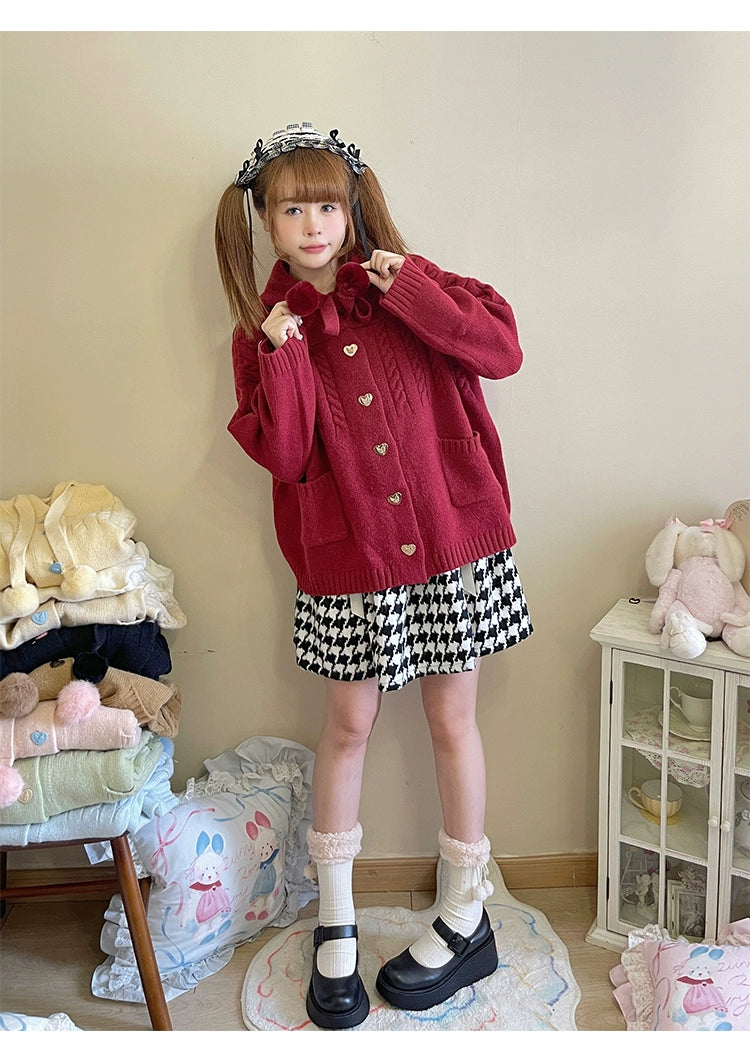Kawaii Oversized Cardigan Sweater Coat Multicolor 22652:345574