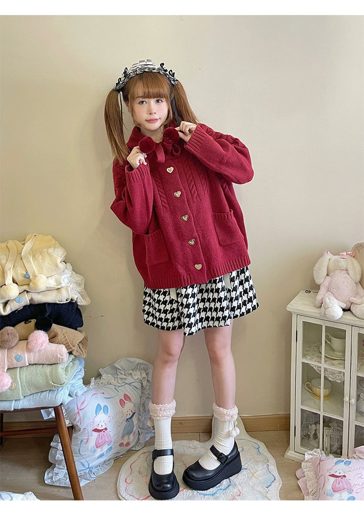 Kawaii Oversized Cardigan Sweater Coat Multicolor 22652:345574