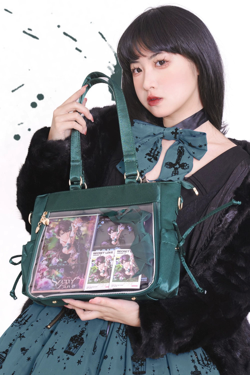 Large Capacity Ita Bag Satin Shoulder Bag Commute Tote Bag 41162:699744