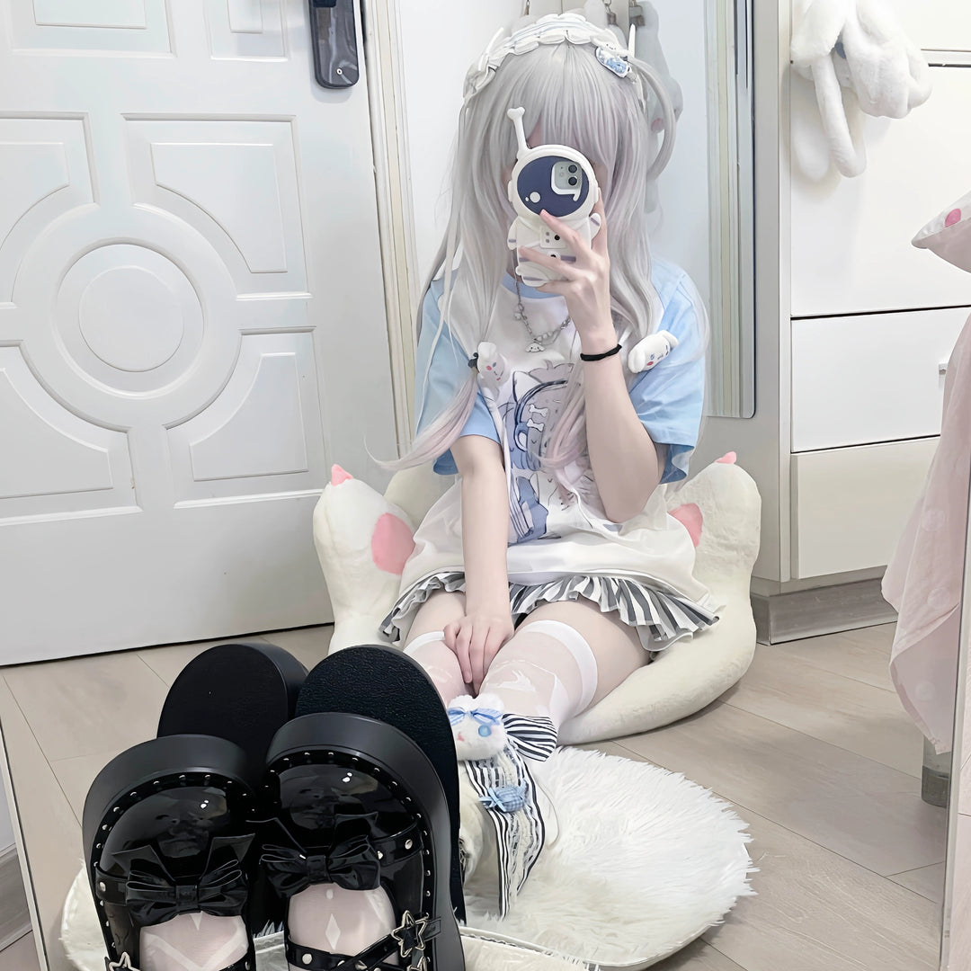 Tenshi Kaiwai Shirt Short-sleeved shirt Subculture Anime Top 37610:614216
