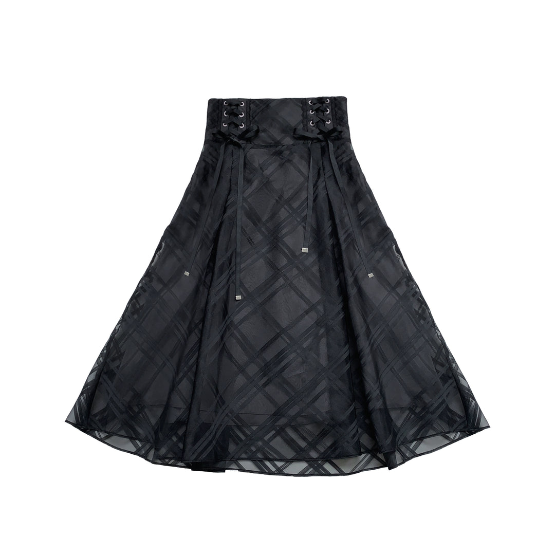 Black Maxi Jirai Kei Skirt, Purple Cape Blouse (L M S XL) 43111:766082