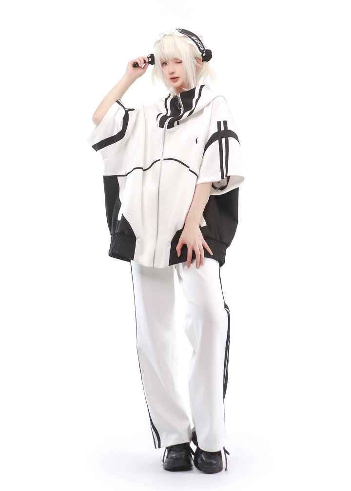 Multicolor Tenshi Kaiwai Jacket Set, Pockets, Zipper 29164:357072