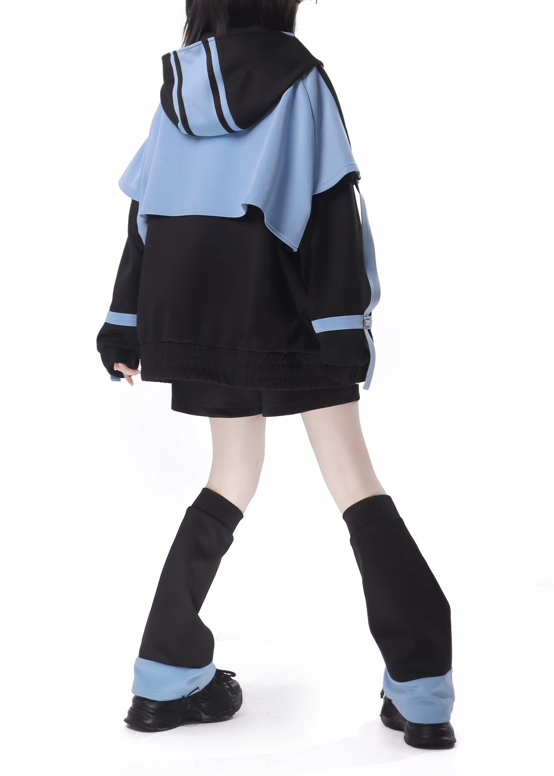Subcul Jirai Kei Outfit Set With Moon & Star Print 34496:465542