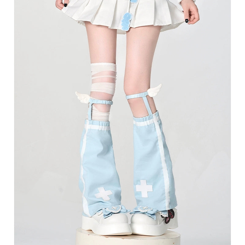 Tenshi Kaiwai Leg Warmers Leg Sleeves Knee Socks 38252:582410