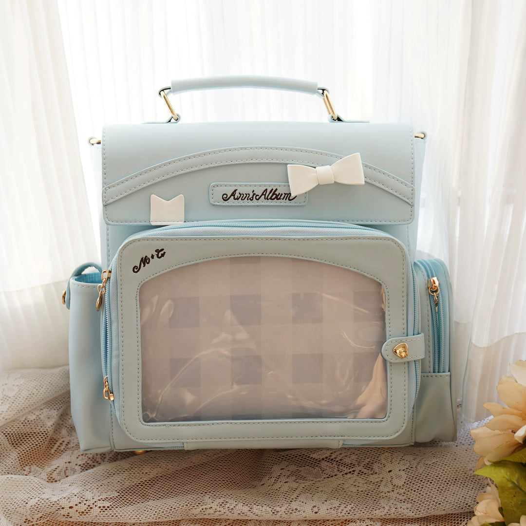 Kawaii Ita Bag with Crossbody Strap, Clear Window (Blue) 45414:846800